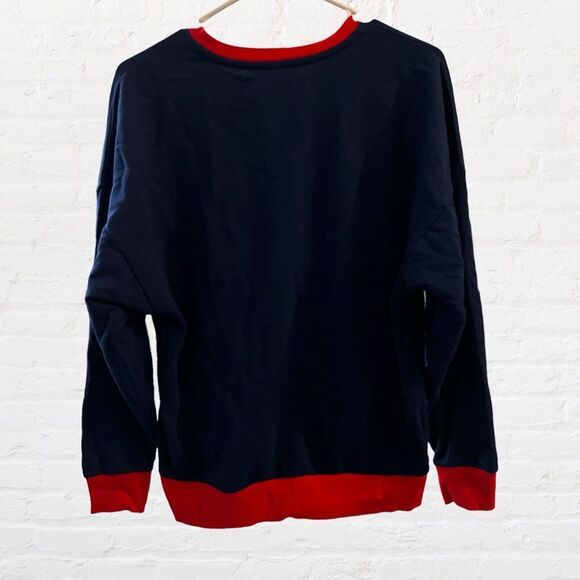 Disneyland Resort Team Mickey Mouse Patriotic Sweatshirt USA Flag Unisex L - Picture 4 of 9